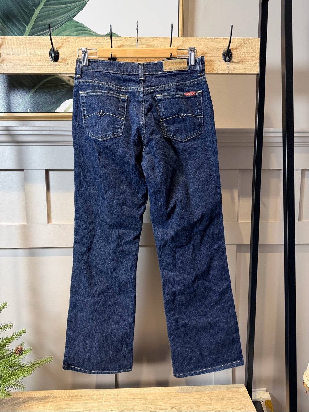 Vintage Lois Jeans Low Rise Blue Dark Wash Womens Size 29 Bianca
